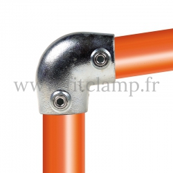 Raccord tubulaire Coude incliné 0°-11° (154) pour un assemblage tubulaire. Double galvanisation