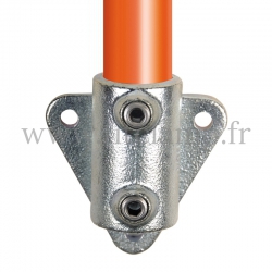 Conector tubular 146: Soporte de fijación con pletina triangular para montaje tubular. Realice fácilmente su montaje tubular.