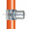 Tube clamp fitting 147 for tubular structures: Internal swivel tee. Easy to install.