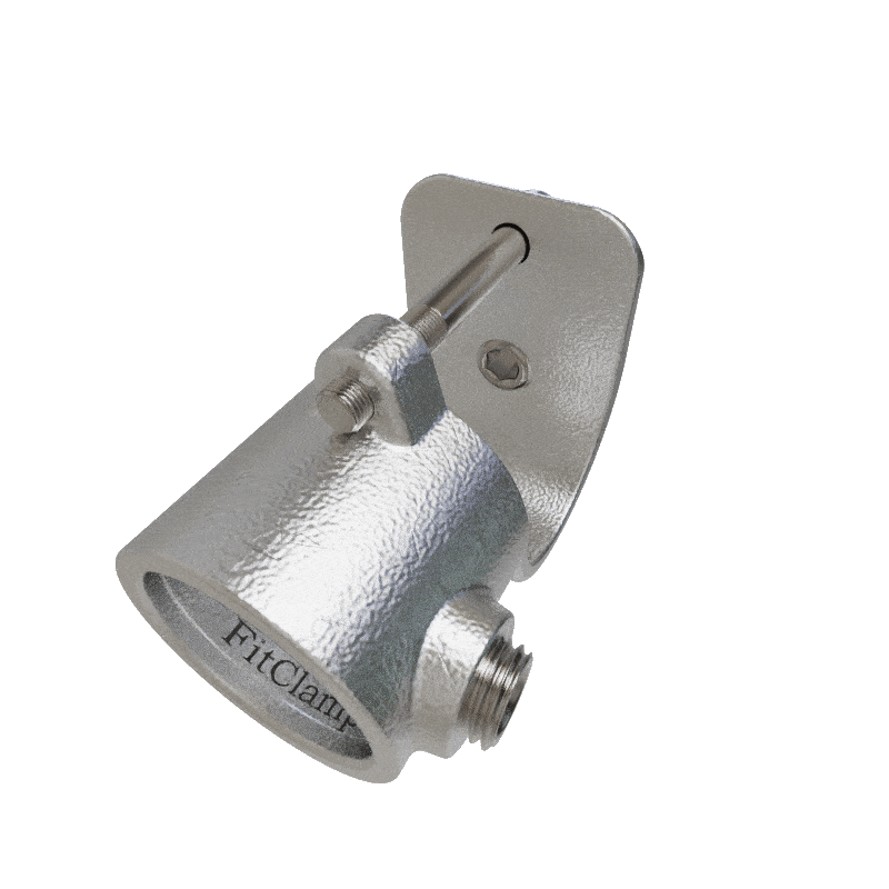 Short clamp on tee